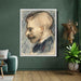 Head of a Man (Possibly Theo van Gogh) (1887) by Vincent van Gogh - Canvas Artwork