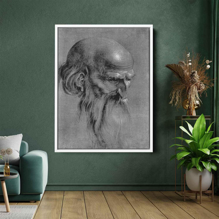 Head of an apostle (1508) by Albrecht Durer - Canvas Artwork