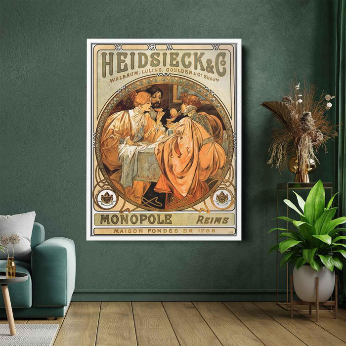 Heidsieck (1901) by Alphonse Mucha - Canvas Artwork