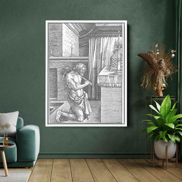 King David does repentance (1510) by Albrecht Durer - Canvas Artwork