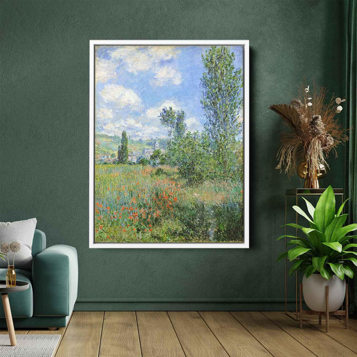 Lane in the Poppy Fields, Ile Saint-Martin by Claude Monet - Canvas Artwork