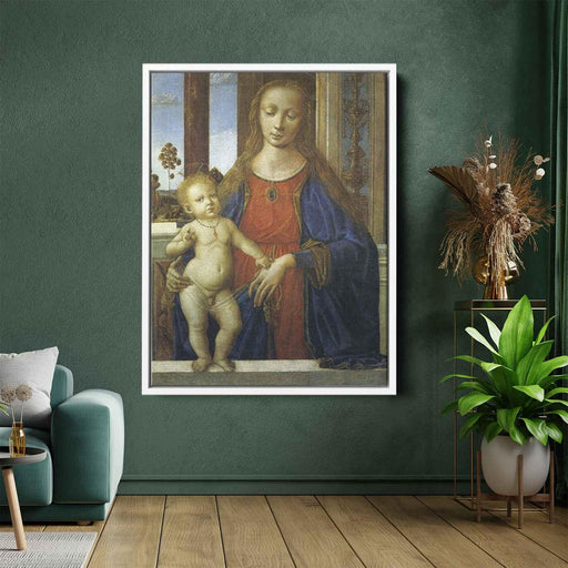 Madonna with Child (1473) by Pietro Perugino - Canvas Artwork