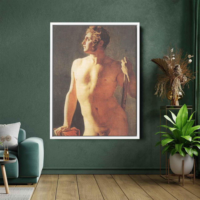 Male Torso (1800) by Jean Auguste Dominique Ingres - Canvas Artwork