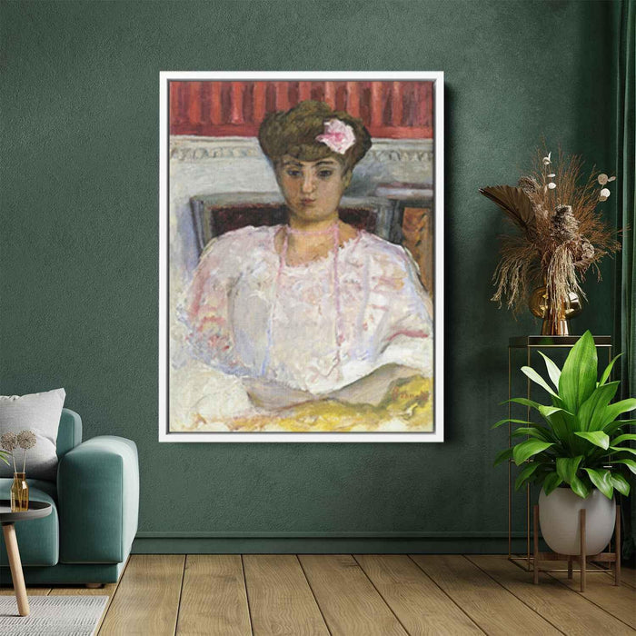 Misia with a Pink Corsage (1908) by Pierre Bonnard - Canvas Artwork