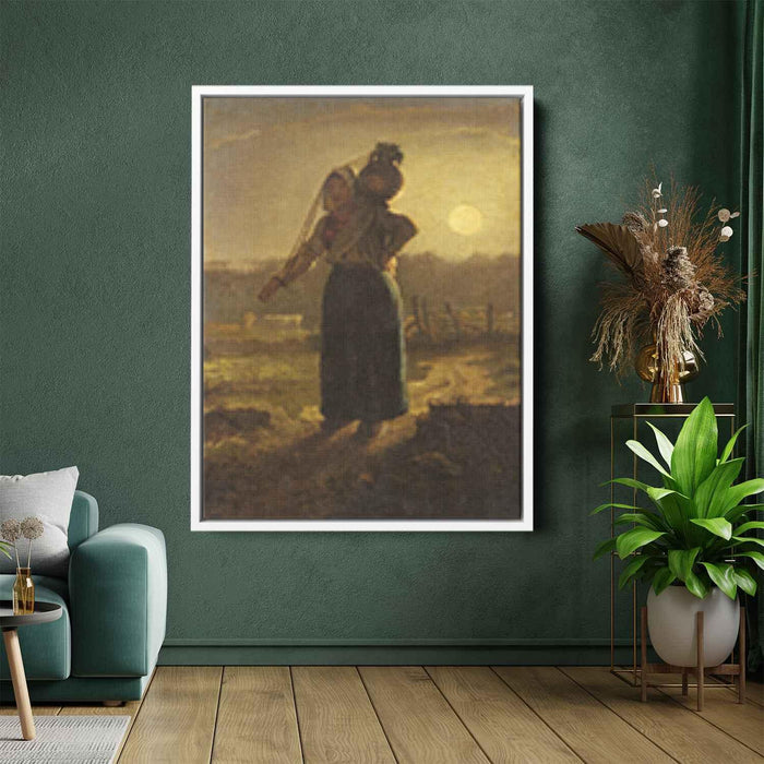 Norman Milkmaid by Jean-Francois Millet - Canvas Artwork