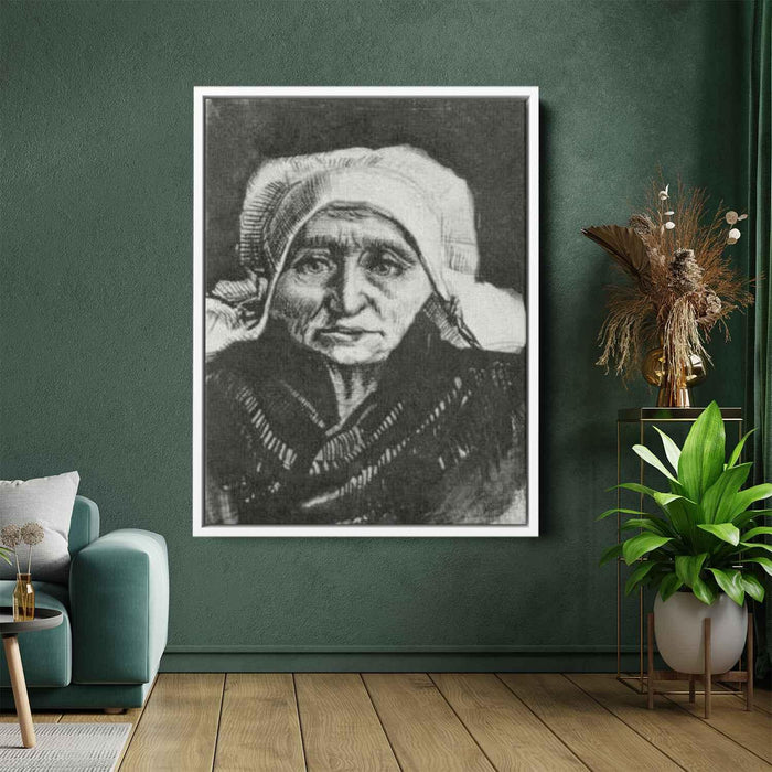 Peasant Woman, Head by Vincent van Gogh - Canvas Artwork