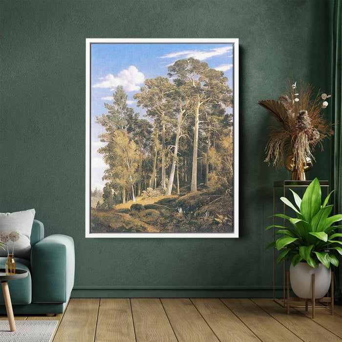 Pine forest (1866) by Ivan Shishkin - Canvas Artwork