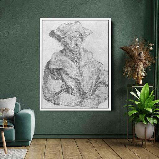 Portrait of a man (Sebastian Brant) (1520) by Albrecht Durer - Canvas Artwork