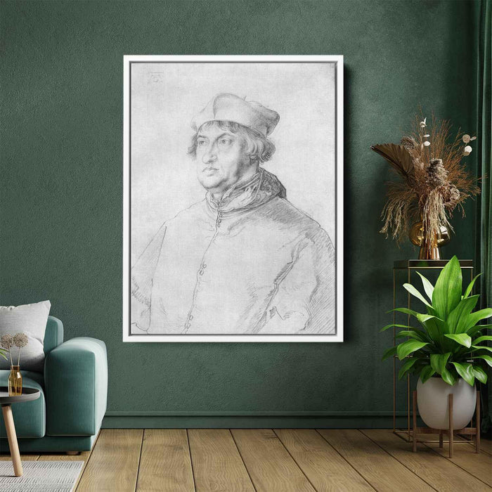 Portrait of Cardinal Albrecht of Brandenburg (1519) by Albrecht Durer - Canvas Artwork