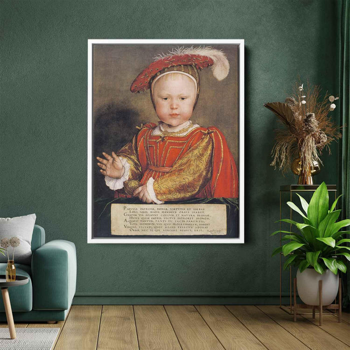 Portrait of Edward VI as a Child (1538) by Hans Holbein the Younger - Canvas Artwork