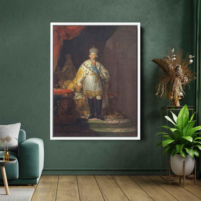 Portrait of Emperor Paul I (1800) by Vladimir Borovikovsky - Canvas Artwork