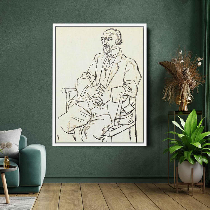 Portrait of Erik Satie (1920) by Pablo Picasso - Canvas Artwork