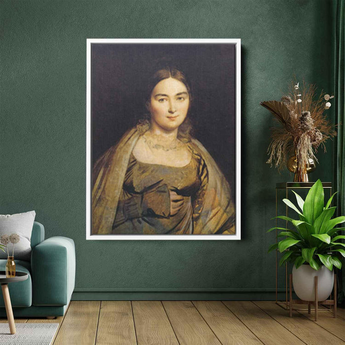 Portrait of Madame Ingres (1815) by Jean Auguste Dominique Ingres - Canvas Artwork