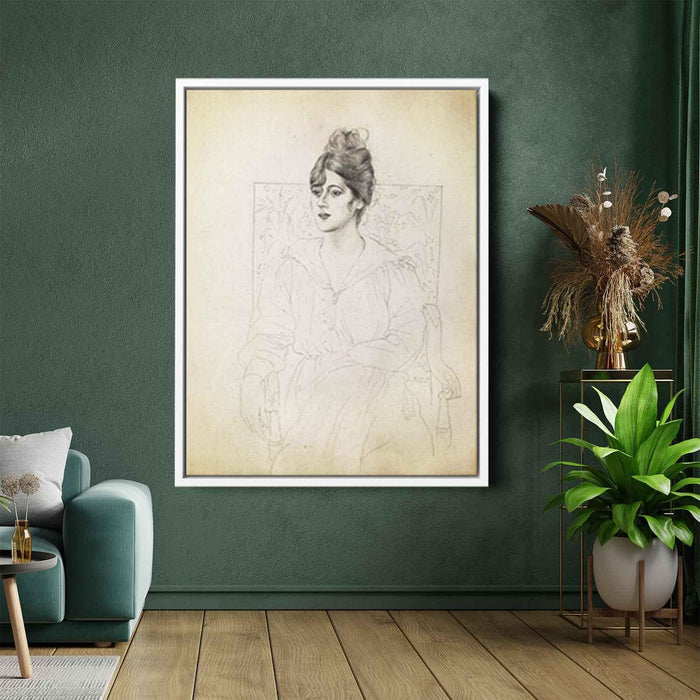 Portrait of Madame Patri (1918) by Pablo Picasso - Canvas Artwork