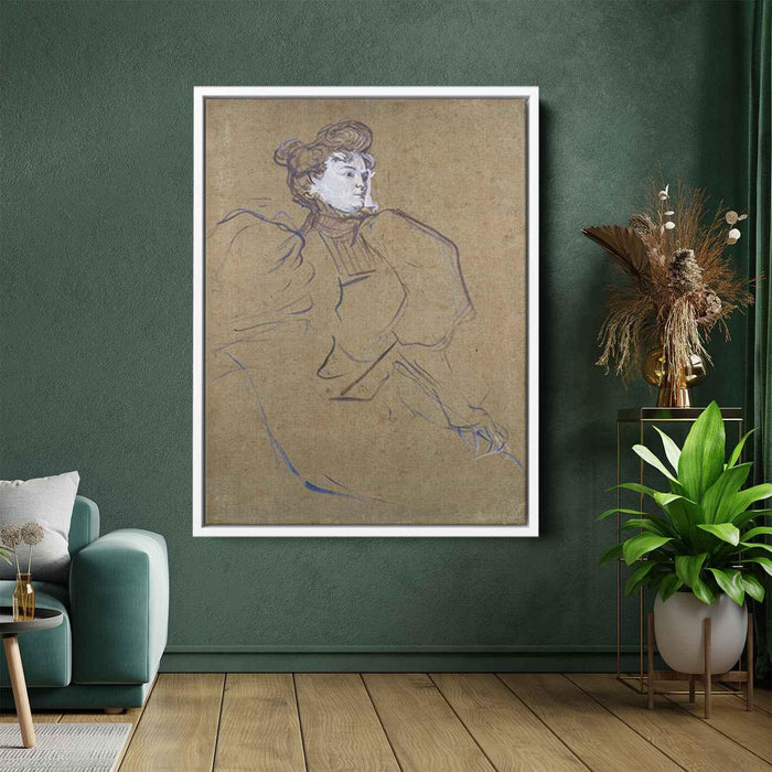 Portrait of Misia Natanson by Henri de Toulouse-Lautrec - Canvas Artwork