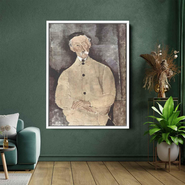 Portrait of Monsieur Lepoutre (1916) by Amedeo Modigliani - Canvas Artwork