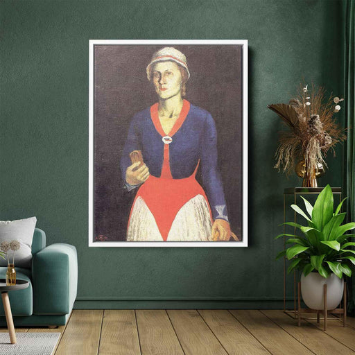 Portrait of the Artist's Wife (1934) by Kazimir Malevich - Canvas Artwork