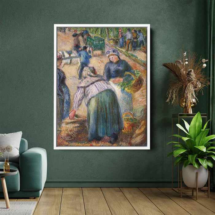 Potato Market, Boulevard des Fosses, Pontoise by Camille Pissarro - Canvas Artwork