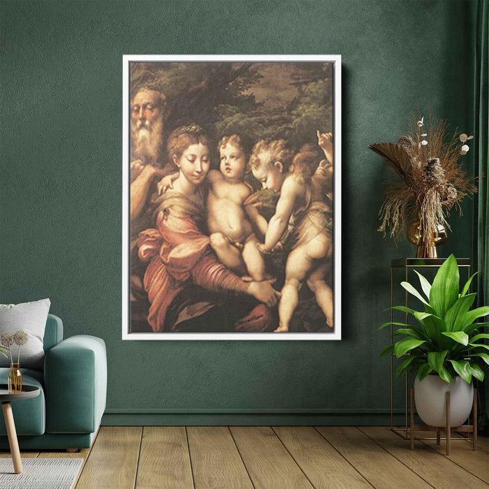 Rest on the Flight to Egypt (1524) by Parmigianino - Canvas Artwork