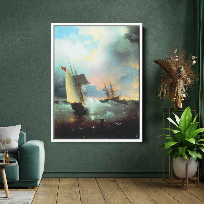 Sailboat (1859) by Ivan Aivazovsky - Canvas Artwork