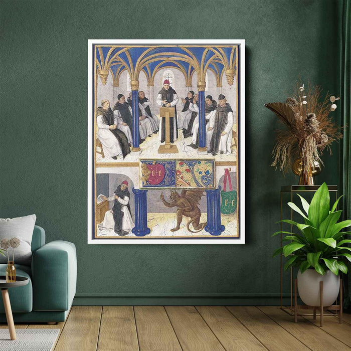 Saint Bernard (1455) by Jean Fouquet - Canvas Artwork