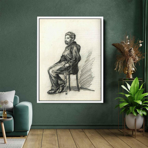 Seated Man with a Beard (1886) by Vincent van Gogh - Canvas Artwork