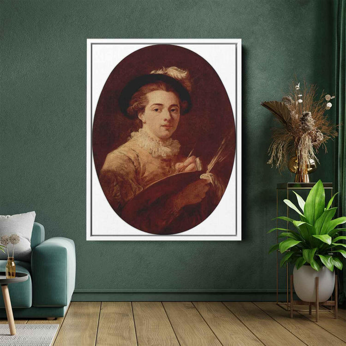 Self-portrait (1770) by Jean-Honore Fragonard - Canvas Artwork