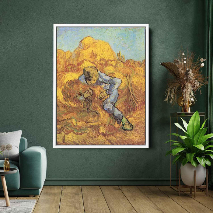 Sheaf-Binder, The after Millet by Vincent van Gogh - Canvas Artwork