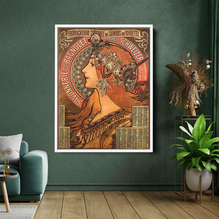 Soap factory of Bagnolet (1897) by Alphonse Mucha - Canvas Artwork