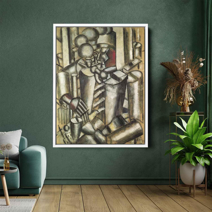 Soldier with a pipe (1916) by Fernand Leger - Canvas Artwork