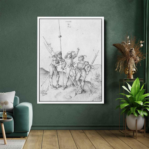 Soldiers (1489) by Albrecht Durer - Canvas Artwork