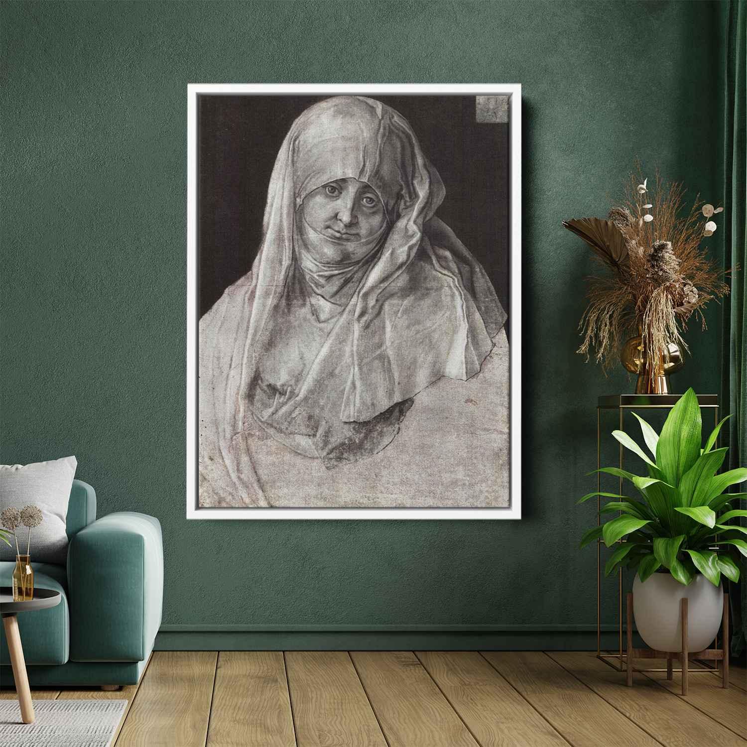 St. Anna (Portrait of Agnes Dürer) (1519) by Albrecht Durer - Canvas ...