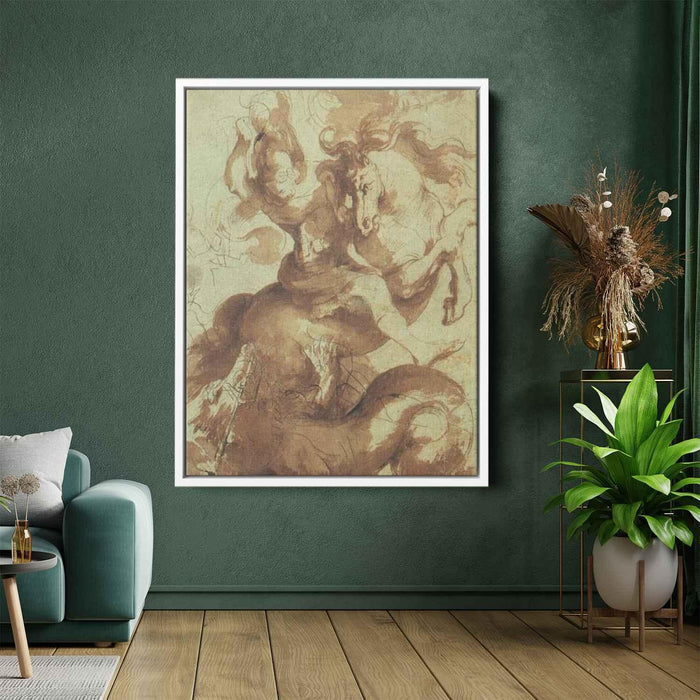 St. George Slaying the Dragon by Peter Paul Rubens - Canvas Artwork