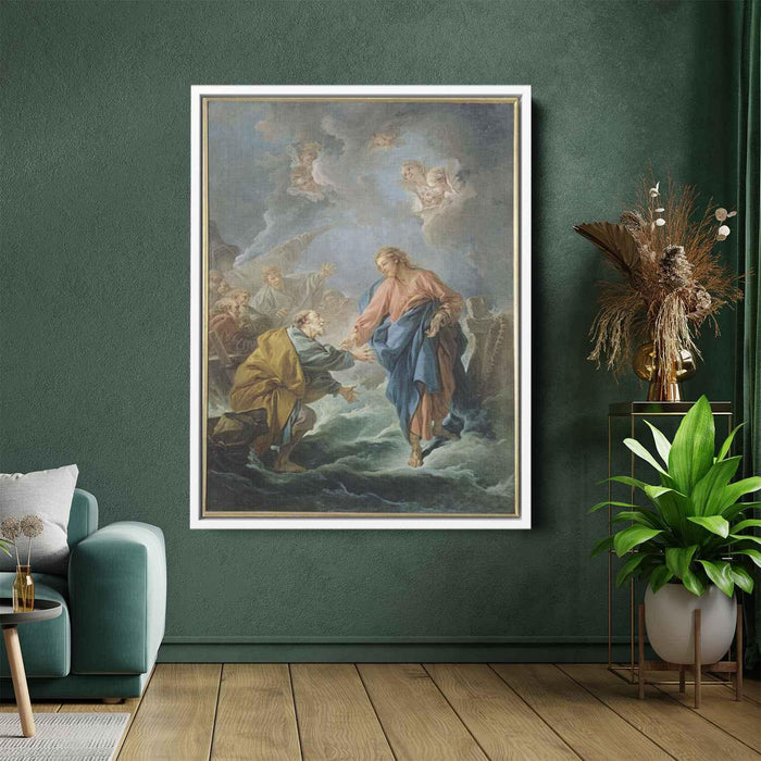 St. Peter Invited to Walk on the Water (1766) by Francois Boucher - Canvas Artwork