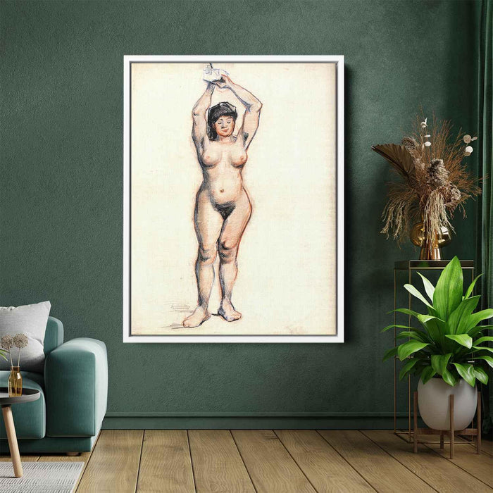 Standing Female Nude Seen from the Front (1886) by Vincent van Gogh - Canvas Artwork