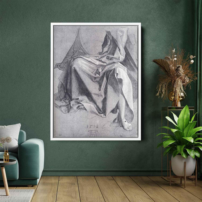 Study Of Drapery (1508) by Albrecht Durer - Canvas Artwork