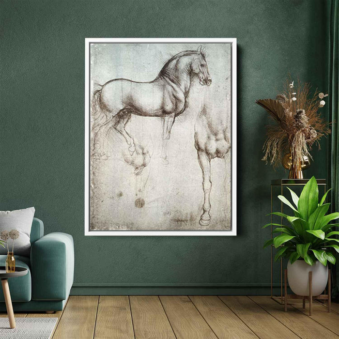 Study of horses (1490) by Leonardo da Vinci - Canvas Artwork