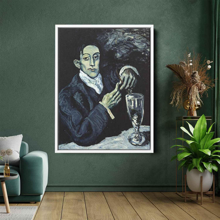 The Absinthe Drinker (Portrait of Angel Fernandez de Soto) (1903) by Pablo Picasso - Canvas Artwork