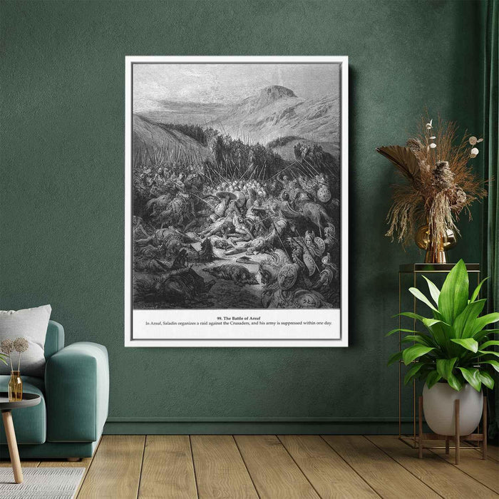 The Battle of Arsuf by Gustave Dore - Canvas Artwork