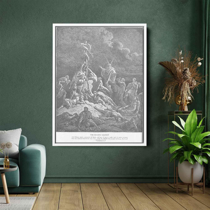 The Bronze Serpent by Gustave Dore - Canvas Artwork