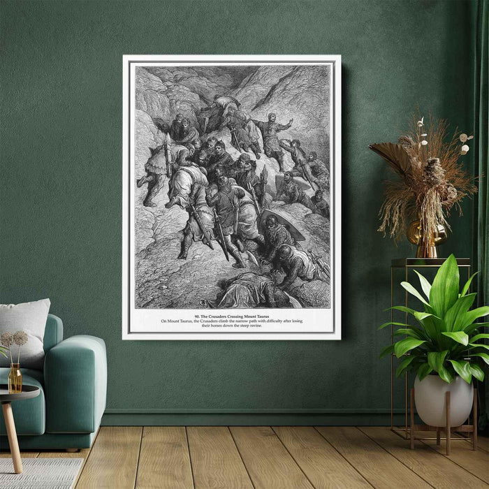 The Crusaders Crossing Mount Taurus by Gustave Dore - Canvas Artwork