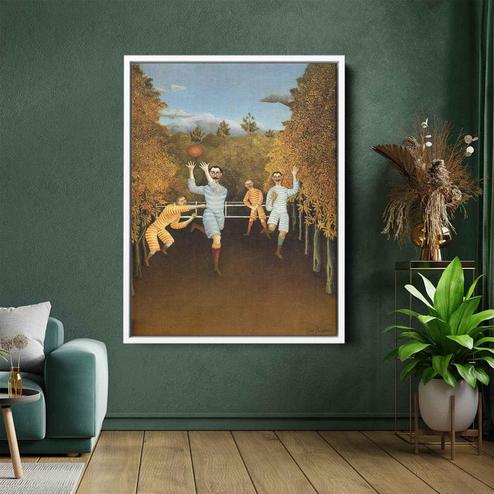 The Football Players (soccer) (1908) by Henri Rousseau - Canvas Artwork