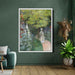 The Garden, Hollyhocks by Claude Monet - Canvas Artwork