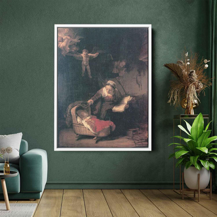 The Holy Family (1645) by Rembrandt - Canvas Artwork