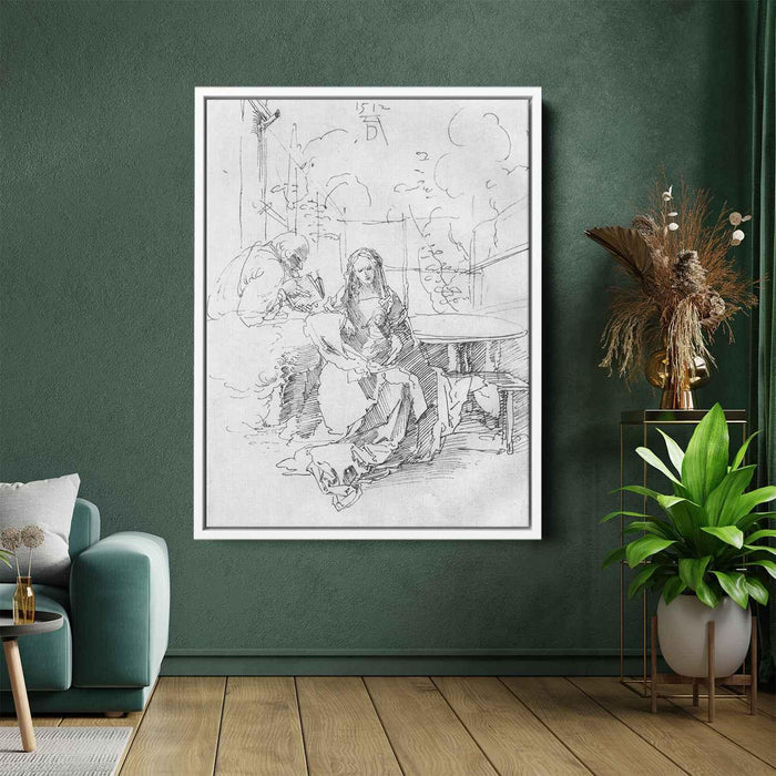 The Holy Family in the arbor (1512) by Albrecht Durer - Canvas Artwork