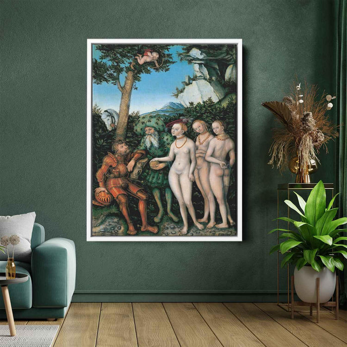 The Judgment of Paris (1530) by Lucas Cranach the Elder - Canvas Artwork