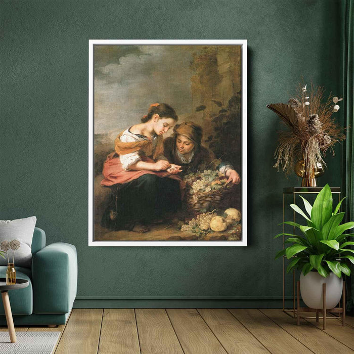 The Little Fruit-Seller (1675) by Bartolome Esteban Murillo - Canvas Artwork