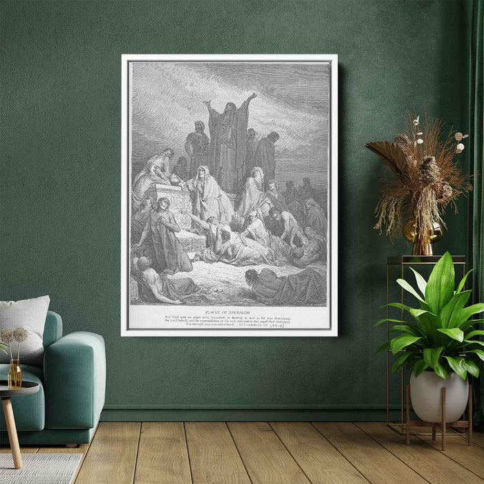 The Plague of Jerusalem by Gustave Dore - Canvas Artwork