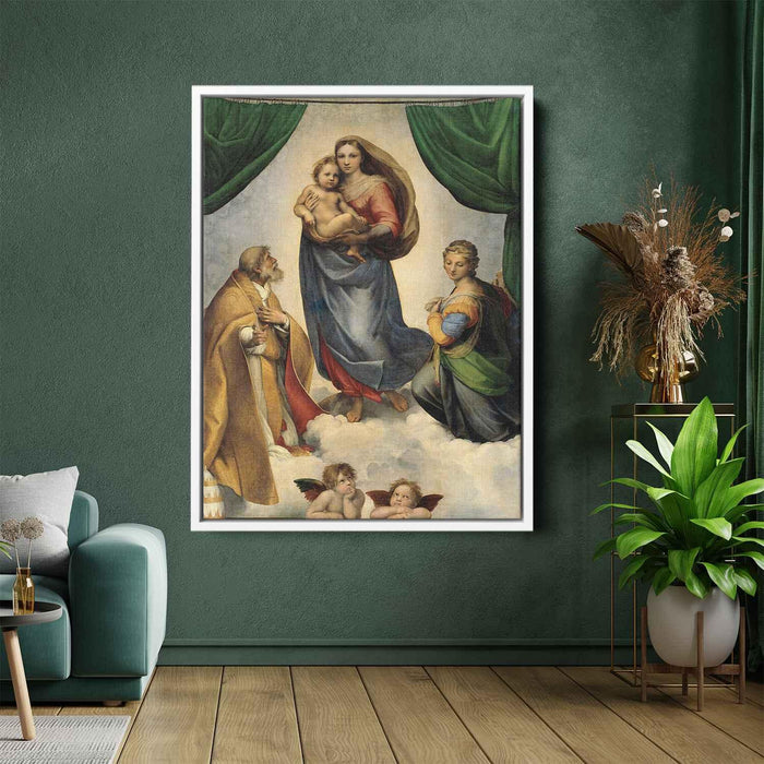 The Sistine Madonna (1513) by Raphael - Canvas Artwork