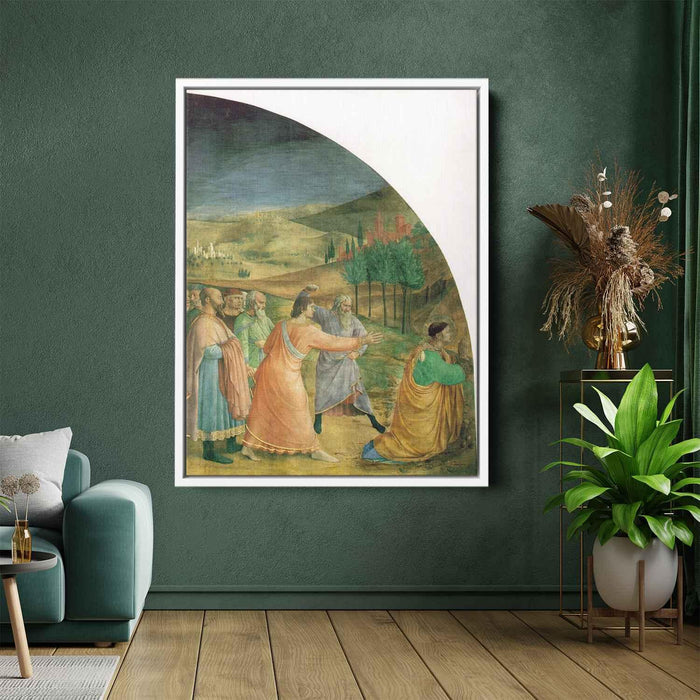 The stoning of Stephen (1449) by Fra Angelico - Canvas Artwork